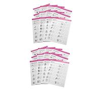 DRESSOOS 24hojas De Práctica De Manicura Para Técnicas De Uñas De Entrenamiento Para Principiantes Para Salones y Personal