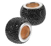 DRESSOOS 2piezas Anillo Decorativo Para Reposacabezas De Coche Brillante Negro Decoración Interior De Coche Accesorios Para Asientos De Colgantes Para Reposacabezas De Automóvil