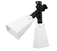 DRESSOOS 2piezas Mango De Cencerro Para Fiestas Campanas Para Cenas Al Aire Matracas Cencerros Para Eventos Deportivos De Campanas De Percusión Para Partidos De Fútbol