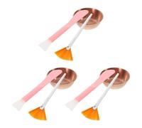 DRESSOOS 3 juegos de cuencos mezcladores de acero inoxidable para esteticistas, mascarillas faciales caseras, herramientas para el cuidado de la piel, espátulas, abanicos faciales, pinceles para