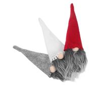 DRESSOOS 3 Piezas de Funda para Botella de Vino Forma de Gorro Navideño, Material No Tejido, Decoración Festiva para Fiesta y Banquete de Navidad
