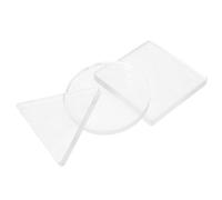 DRESSOOS 3 Piezas Placas de Gel Reutilizables Redonda y Cuadrada para Estampado Scrapbooking Tarjetería y Técnicas de Monoprinting