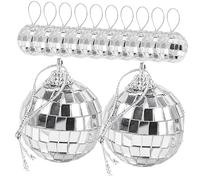 DRESSOOS 30piezas Bolas De Espejo De Discoteca Adornos Colgantes Para Fiestas Bodas y Decoraciones Navideñas Para Crear Atmósfera Festiva