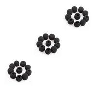 DRESSOOS 30piezas Cubiertas Para Micrófono Lavalier Parabrisas Antiviento Para Micrófonos De Color Negro Compatible De Grabación y Auriculares