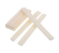 DRESSOOS 3pares Natural Cow Bone Nut and Saddle for String Classical Guitars Replacement Guitar Bridge Parts Easy to Install and Adjustable