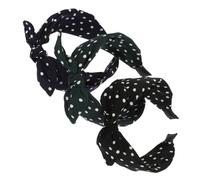 DRESSOOS 3piezas Diademas De Mujer Lazos De Accesorios Para Cabello Diademas Anchas De Puntos Para Fiesta y Cosplay Comodidad y Estilo Para Niñas y Adultas