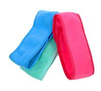 DRESSOOS 3piezas Diademas Elásticas Para Mujer De Banda Cabeza De Color Rojo Verde Azul Para Yoga Cuidado y Lavado Facial