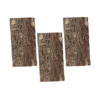 DRESSOOS 3piezas Fondo De Corteza Natural para Terrarios y Acuarios Decoración De Hábitat Saludable para Reptiles y Peces Material De Corteza Resistente y Seguro