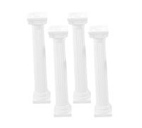 DRESSOOS 4 Piezas De Decoración De Columnas Romanas para El Hogar, Decoración De Interiores, Pilares Romanos En Miniatura, Decoraciones De Pilares, Accesorios De Fotografía, Columna Romana