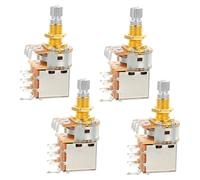 DRESSOOS 4juegos Potenciómetros De Guitarra Eléctrica Ak Interruptores De Tiro Accesorios De Modificación De Guitarra Incluye Tuercas y Arandelas Para Mejorar El Sonido y Solucionar