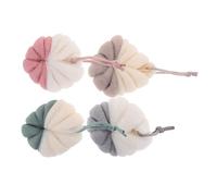 DRESSOOS 4piezas Esponja De Baño De Doble Color Herramienta Exfoliante Para Ducha Limpieza y Masaje De Piel Accesorio De Baño Práctico