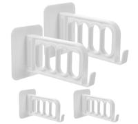 DRESSOOS 4piezas Percha de Ropa Plegable Adhesiva Colgador de Pared Extensible para Secado de Prendas Rack Multiuso Resistente y Práctico para Ahorro de Espacio Hogar