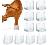 DRESSOOS 5 Pares de Protectores para Tacones Elevados de Mujer, Resistentes la Abrasión, Antideslizantes, de PVC, Medida L, Uso Duradero y Protección contra Hundimiento