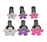 DRESSOOS 6piezas Clips De Ventilación Para Automóvil De Flores Accesorios De Interior Para Mujeres Difusor De De Metal De Pastel