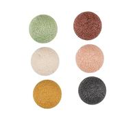 DRESSOOS 6piezas Esponja Facial Natural De Esponjas De Limpieza Para Rostro De Limpieza Semicircular Apto Para Tipo De Piel Para Exfoliación y Desmaquillado