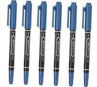 DRESSOOS 6piezas Marcador De Azul Resiste Agua Para Microblading Mapeo Herramienta De Maquillaje Tatuajes De Duki