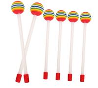 DRESSOOS 6piezas Palos De Percusión De Plástico Para Baquetas De Lollipop Para Xilófono y Tambor Juguetes Para Desarrollo Infantil