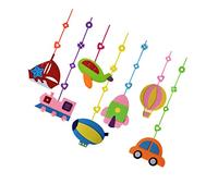 DRESSOOS 7 Piezas Colgantes de Fieltro para Techo Decoración de Adornos Colgantes con Vehículos para Jardín de Infancia