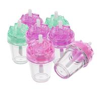 DRESSOOS 7piezas Tubos De Brillo Labial Vacíos Envases Transparentes Reutilizables Para Cosméticos Portátiles y Prácticos Para y