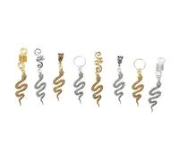 DRESSOOS 8 Piezas Peluca Rastas Accesorios Para De Cabello Accesorios Para Rastas Anillos De Joyería Para El Cabello Accesorios Para El Cabello Para Rastas Anillos Aleación