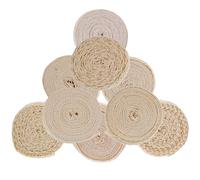 DRESSOOS 9 Rollos de Encaje Varios estilos de Algodón Beige Cinta Decorativa Elegante Buena Textura para Costura y Decoración para Prendas y Atrapasueños Varios estilos