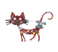 DRESSOOS Broche de Gato Creativo para Mujer Diseño Animal Encantador Pin Multifuncional para Ropa Vestido y Cintura Accesorio de Moda para Casual