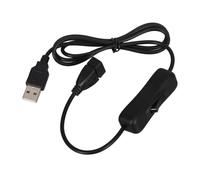 DRESSOOS Cable de Extensión USB con Interruptor en Línea Compatible para Ventilador Resistente a Enredos, Adecuado para Decoracion Verano en Interiores como Mesitas y Coches