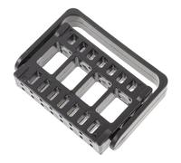 DRESSOOS Caja de Herramientas para Pulir Uñas 16 2.35Mm Soporte para Cabezal de Pulido Organizador Portátil de Manicura Estuche para Decoración de Uñas Negro