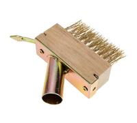 DRESSOOS Cepillo Desmalezador Manual de Acero Mango Largo, Quitamaleza para Jardín y Patio, Herramienta para Limpiar Juntas y Musgo en Pavimentos, Cepillo Resistente para Jardinería