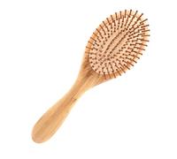 DRESSOOS Cepillo Masajeador De Aire De Bambú Natural Para Cuidado Capilar Peine Antiestático Redondo Duradero Para Peluquería y Uso Diario Accesorio Suave Para Hombres y Mujeres