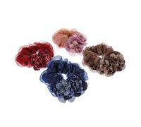 DRESSOOS Coleteros Elásticos para El Pelo de Mujer Paquete de 4 para Moños Accesorios para El Pelo de Moda Elegantes Lazos para El Pelo
