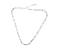 DRESSOOS Collar de Clavícula para Mujer Cadena de Tenis Circonitas Brillantes Diseño Elegante 36 5 Cm Adecuado para Ocasiones Formales E Informales de Aniversario o San Valentín