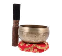 DRESSOOS Cuenco para Juego de Cuencos de Yoga Hecho a Mano Decoración de Hogar Relajación Espiritual Soporte para Canto 1