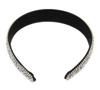 DRESSOOS Diadema Antideslizante Para Mujer Con Cristales Brillantes y Pedrería Accesorio Elegante Para Bodas Fiestas y Despedidas De Soltera Diadema Nupcial Decorativa Blanca