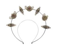 DRESSOOS Diadema De Esqueleto Gótico Para Fiestas Accesorio De Carnaval Diadema De Pelo Punk Para Mujeres y Niñas Para Halloween y Otras Celebraciones