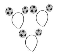 DRESSOOS Diademas Deportivas 3piezas Para Mujer Accesorios De Cabello Divertidos Temática De Fútbol Diademas Para Fiestas Deportivos Cómodas y Ligeras