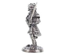 DRESSOOS Estatua Japonesa de Cuproníquel Dorado de Bushido Samurái Coleccionable en Miniatura Diseño Artístico Histórico para Adorno de Escritorio y Hogar