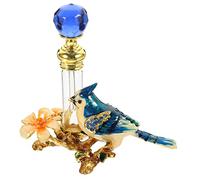 DRESSOOS Frasco De Perfume Decorativo Vintage 4ml Botella De Fragancia Rellenable Diseño Artístico Para Hogar y Oficina Adorno De Mesa Protección Contra Luz Para Viajes