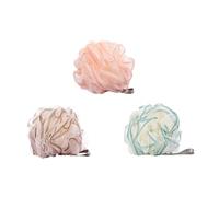 DRESSOOS Juego De 3 Esponjas De Baño Bolas De Baño Bolas De Ducha Flores De Baño Estropajos De Ducha Para El Cuidado Diario De La Piel Estilo Aleatorio