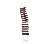 DRESSOOS Juguete Loros Puente Colgante De Troncos Escalera Natural Hamaca 7 Cm Masticable para Periquitos