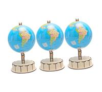 DRESSOOS Kit De 3 Globos Terráqueos para Enseñar Y Aprender, para Hacer Manualidades, Ciencia, Bricolaje, Kit De Globo Terráqueo, Manualidades, Kit Educativo, Mini Globo Terráqueo De