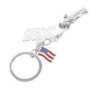 DRESSOOS Llavero Decorativo de Nueva York Estatua Libertad y Bandera Usa Llavero Compacto de Metal para Bolso Mochila y Coche Accesorio Recuerdo de Viaje Amuleto Resistente