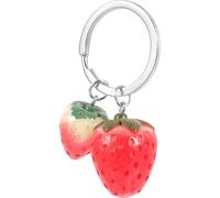 DRESSOOS Llavero Fresa Colgante para Bolso Diseño Creativo y Ligero Accesorio para Niñas y Decoración de Llaves