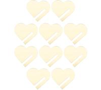 DRESSOOS Marcadores Reutilizables de Copas de Vino en Forma de Corazón Acrílicos Dorados, 30 Piezas Decorativas Etiquetas Prácticas que No se Caen Fácilmente para Bares y Reuniones