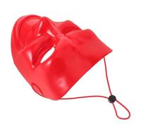 DRESSOOS Máscara de comedias y tragedias - Máscara de mascarada de sonrisa roja - de ópera con cuerda - veneciano de rostro completo para disfraz de hombre, accesorio de mascarada para el anonimato