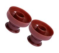 DRESSOOS Molde para Donas Gruesas 2 Piezas, Plástico Resistente a Alta Temperatura, Diseño Redondo Forma de Flor, Molde Multifuncional para Hornear Donas, Pasteles y Postres Caseros