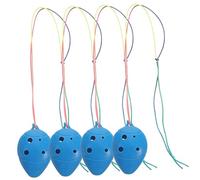 DRESSOOS Ocarina de Plástico 6 para Niños Instrumento Musical Portátil para Principiantes Ocarina Pequeña para Educación Musical
