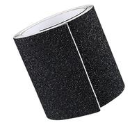 DRESSOOS Pegatinas para Suelas de Zapatos Antideslizantes, Protectores de Suela Resistentes al Desgaste, Almohadillas para Tacón Alto Negras 10x100 Cm, Protectores Cortables para Uso