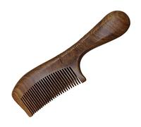 DRESSOOS Peine De Madera De Mango Redondo Grande y Para Mujer Peine De Masaje y Para Casa y Diseño Práctico y Superficie