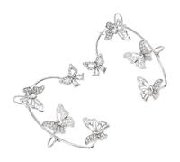 DRESSOOS Pendientes de Puño Forma de Insecto en Aleación y Rhinestone, Diseño sin Perforación, Resistentes y Elegantes para Días Obsequios, 1 Par